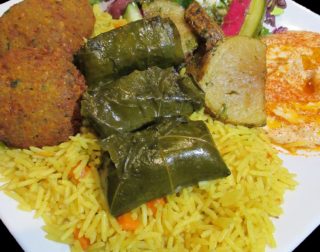 DOLMA & FALAFEL PLATTER